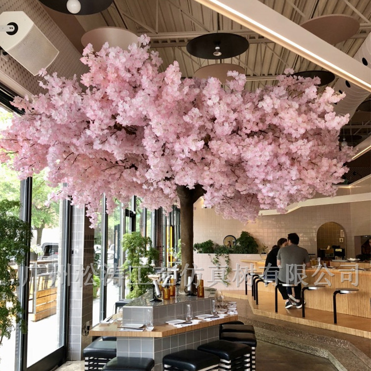 餐厅仿真樱花树