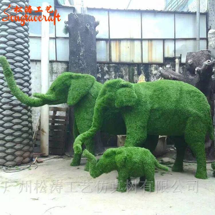 仿真动物绿雕是怎么做的及制作工艺