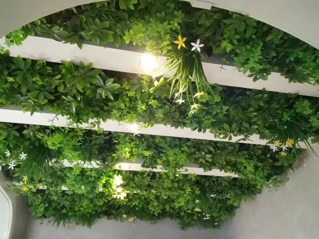 仿真植物吊顶和墙面空间装饰的魅力