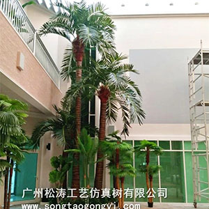 松涛工艺通过仿真棕榈树打造完美自然景观